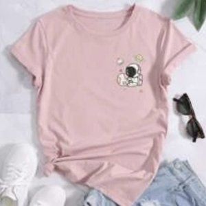 Cartoon Graphic Crew Neck Tee